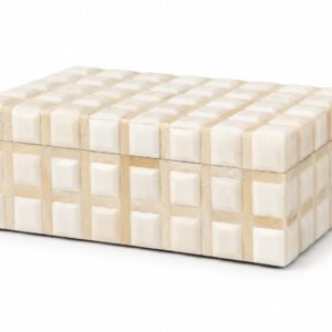 Ivory Pyramid Bone Inlay Jewelry Box